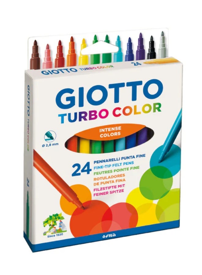GIOTTO-FIBRE PEN TURBO COLOR 24CLR-071500 - Image 1