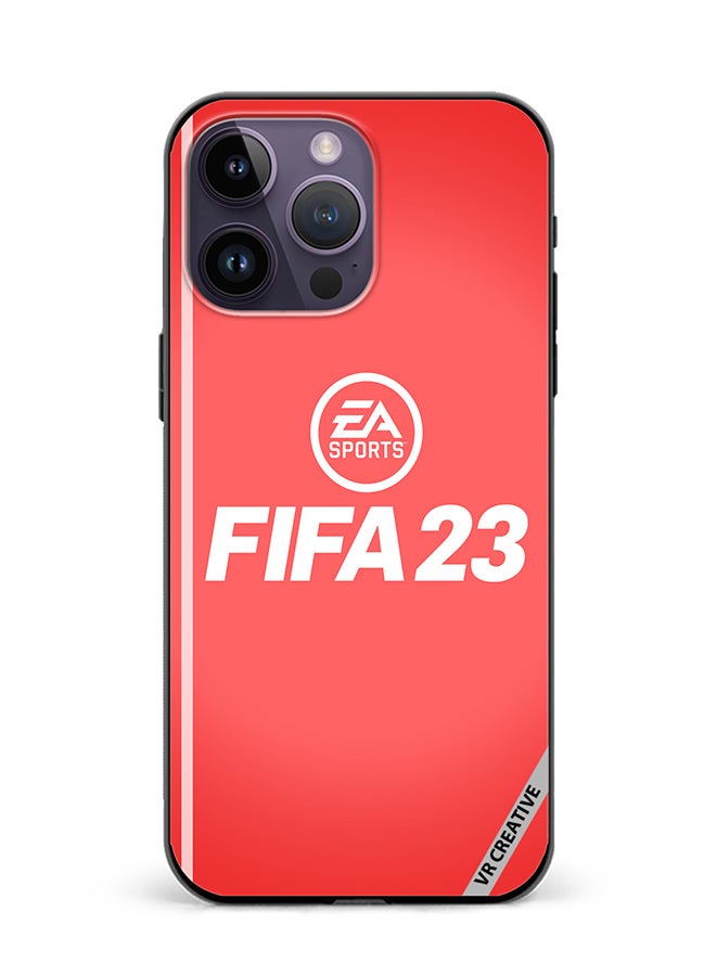 VR CREATIVE Protective Case Cover For Apple iPhone 15 Pro Fifa 23 Red Ea Design Multicolour - Image 1
