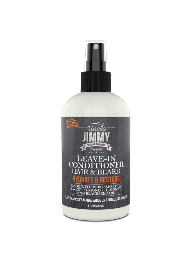 uncle jimmy Products Hair & Beard Leavein Beard Conditioner For Softening Hair Hydrating Skin Eliminating Beard Dandruff Healthy Beard Growth 8 Fl Oz - Image 1