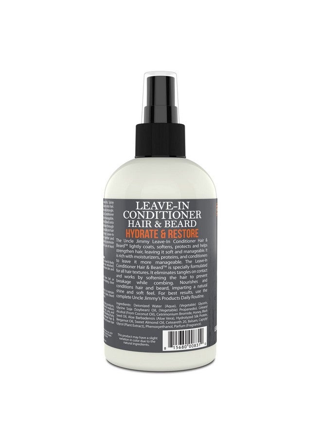 uncle jimmy Products Hair & Beard Leavein Beard Conditioner For Softening Hair Hydrating Skin Eliminating Beard Dandruff Healthy Beard Growth 8 Fl Oz - Image 3