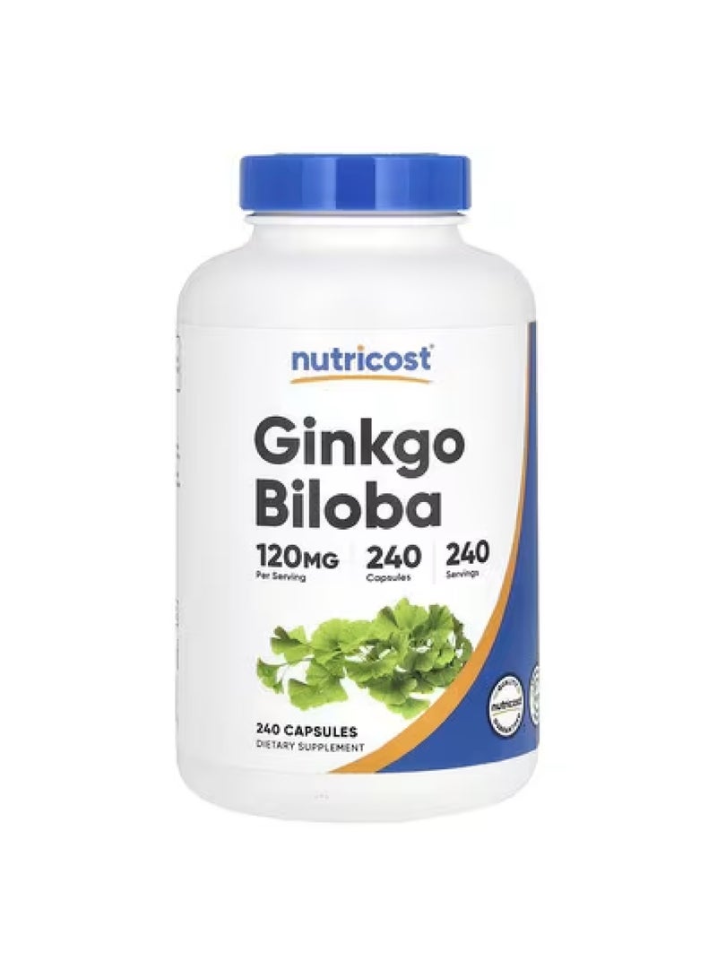 Nutricost Ginkgo Biloba, 120 mg, 240 Capsules