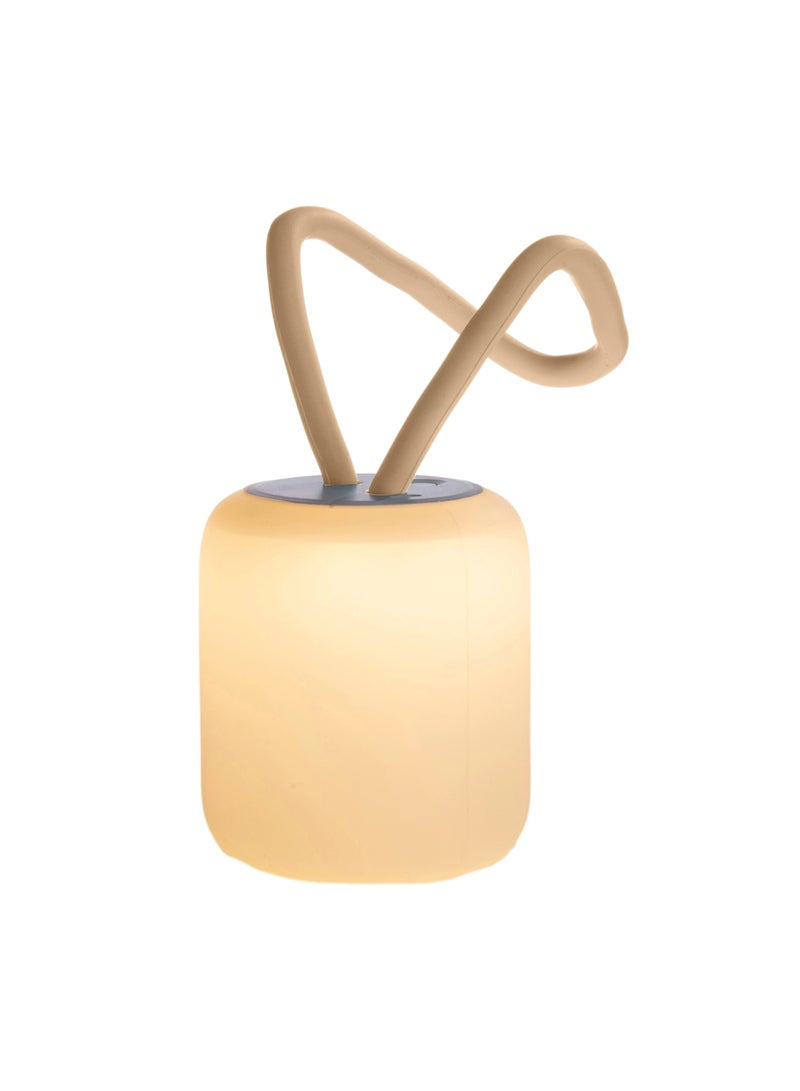 porodo Lifestyle Soft Silicon Mini Camping Lamp 200LM / Dual Warm / White Light / Weather Resistant / Easy To Mount / Ergonomic Desing / Silicone Handel / Working Time 4H - Brown  - Image 3