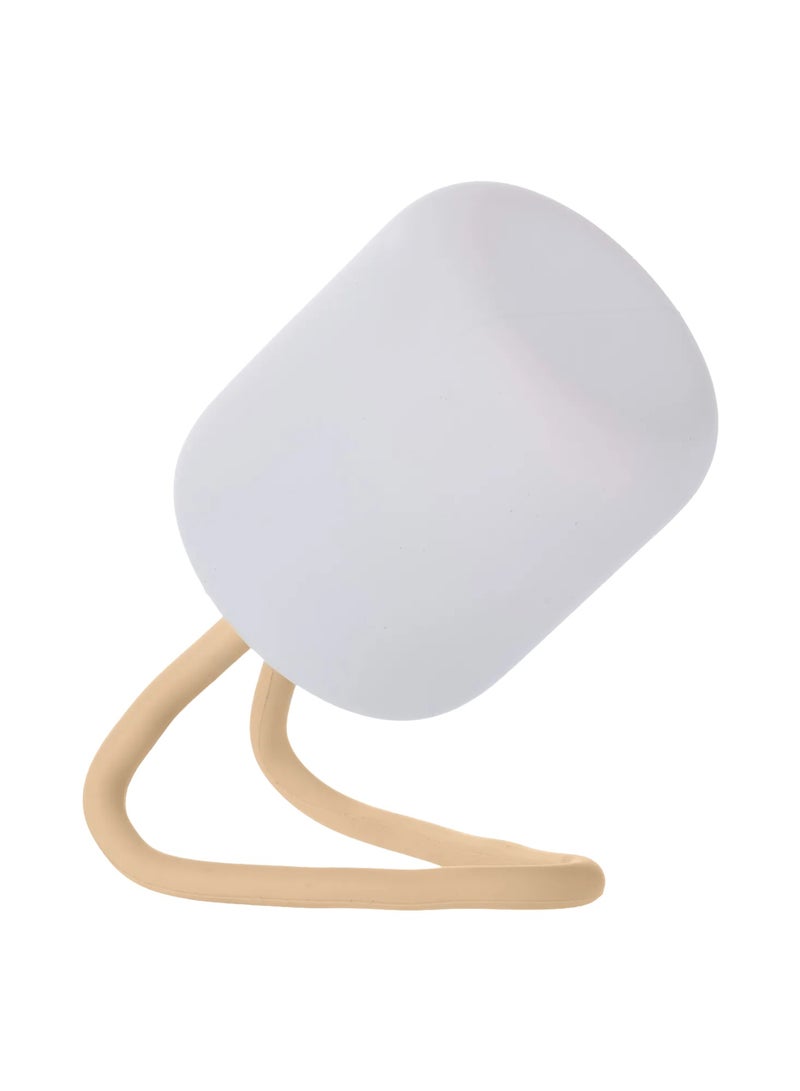 porodo Lifestyle Soft Silicon Mini Camping Lamp 200LM / Dual Warm / White Light / Weather Resistant / Easy To Mount / Ergonomic Desing / Silicone Handel / Working Time 4H - Brown  - Image 1