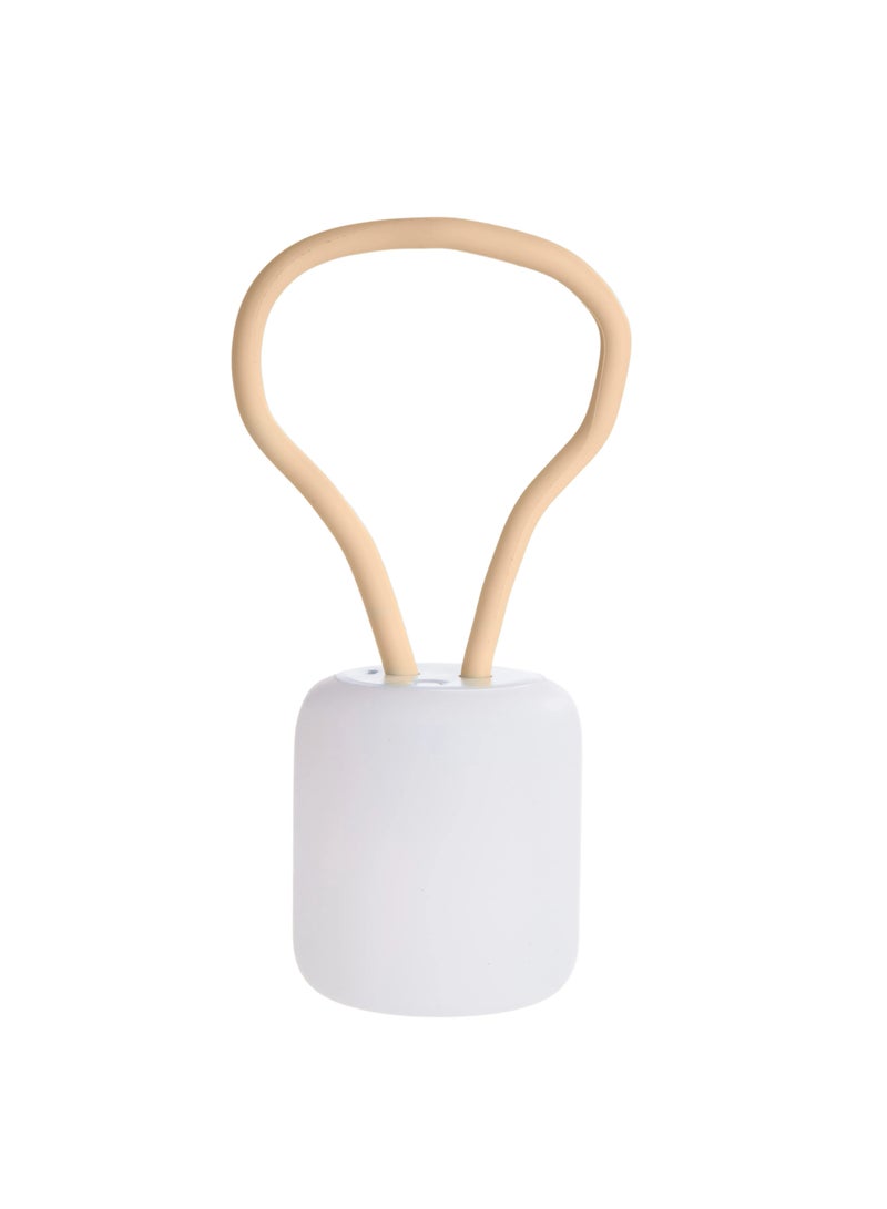 porodo Lifestyle Soft Silicon Mini Camping Lamp 200LM / Dual Warm / White Light / Weather Resistant / Easy To Mount / Ergonomic Desing / Silicone Handel / Working Time 4H - Brown  - Image 2