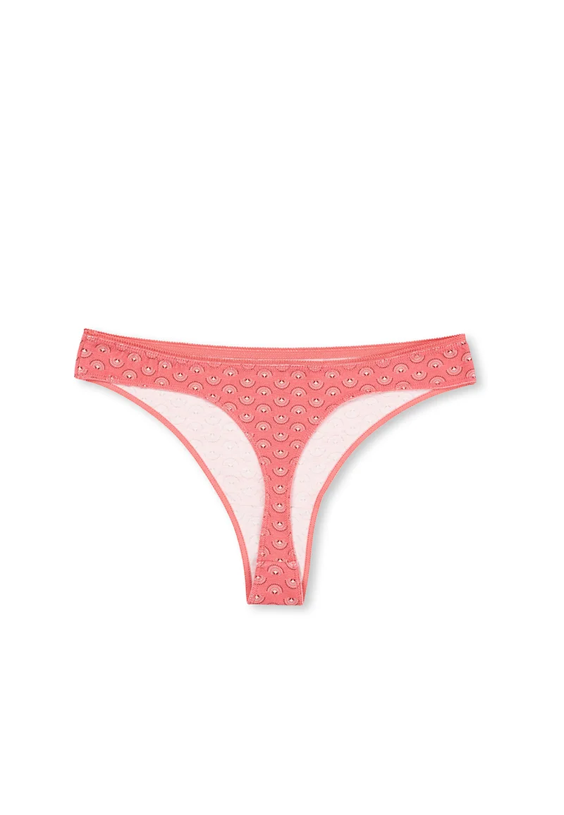 dagi 3 Pack Geometric Mid Rise Multicolour Cotton Blend Thong
