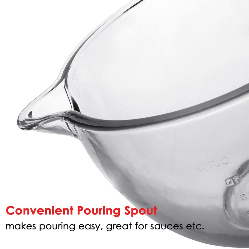 FIRJOY Glass Mixing Bowl Accessory 5 Quart - Compatible with KitchenAid 4.5 and 5 Quart Tilt-Head Stand Mixers (With Lid & Lock Ring) - Image 4