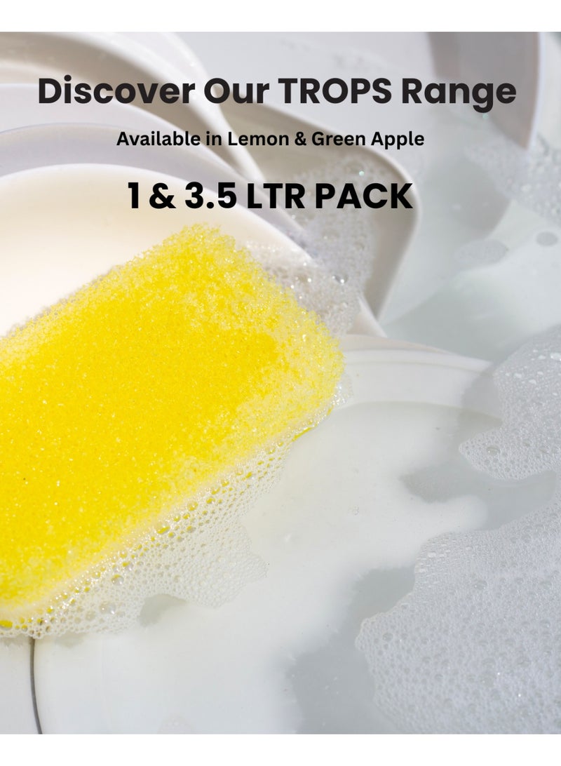 Trops Lemon Dishwashing Liquid 1 L Pack of 2 - Image 5
