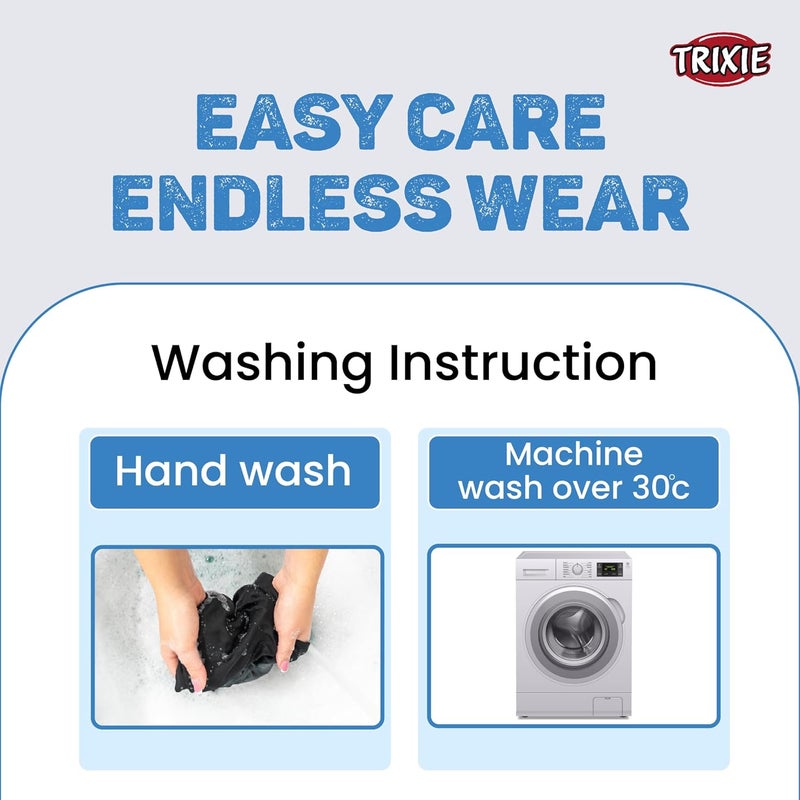 Trixie : - Protective Pants for Female Dogs | Designed for Dogs in The Season to Prevent Staining of Carpets & Other Fabrics | Handy Snap Clip Makes It Easy to Put On | Washable - M: 40-49cm - Image 5