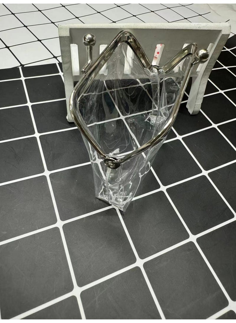 Clear Coin Purse, Transparent Change Purse, PVC Kiss-Lock Wallet for Women, Mini Cosmetic Makeup Bag, Portable for Travel - Image 5