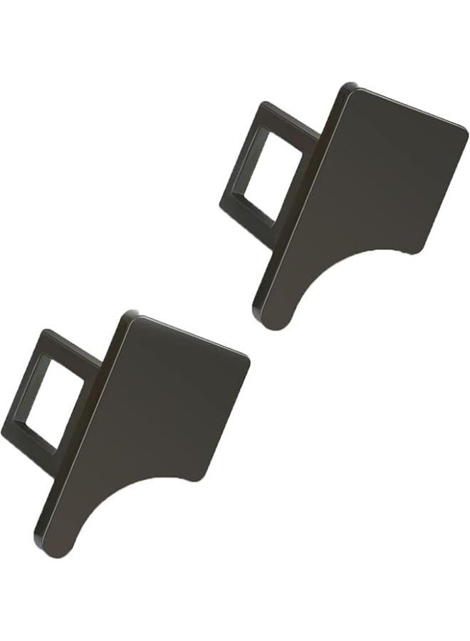 XSEVEN Car Seat Belt Alarm Stopper Universal - 2 Pcs, Carbon Fiber Seatbelt Silencer & Alarm Mute Clip, High-Strength Metal Buckle Insert - Black - Image 2