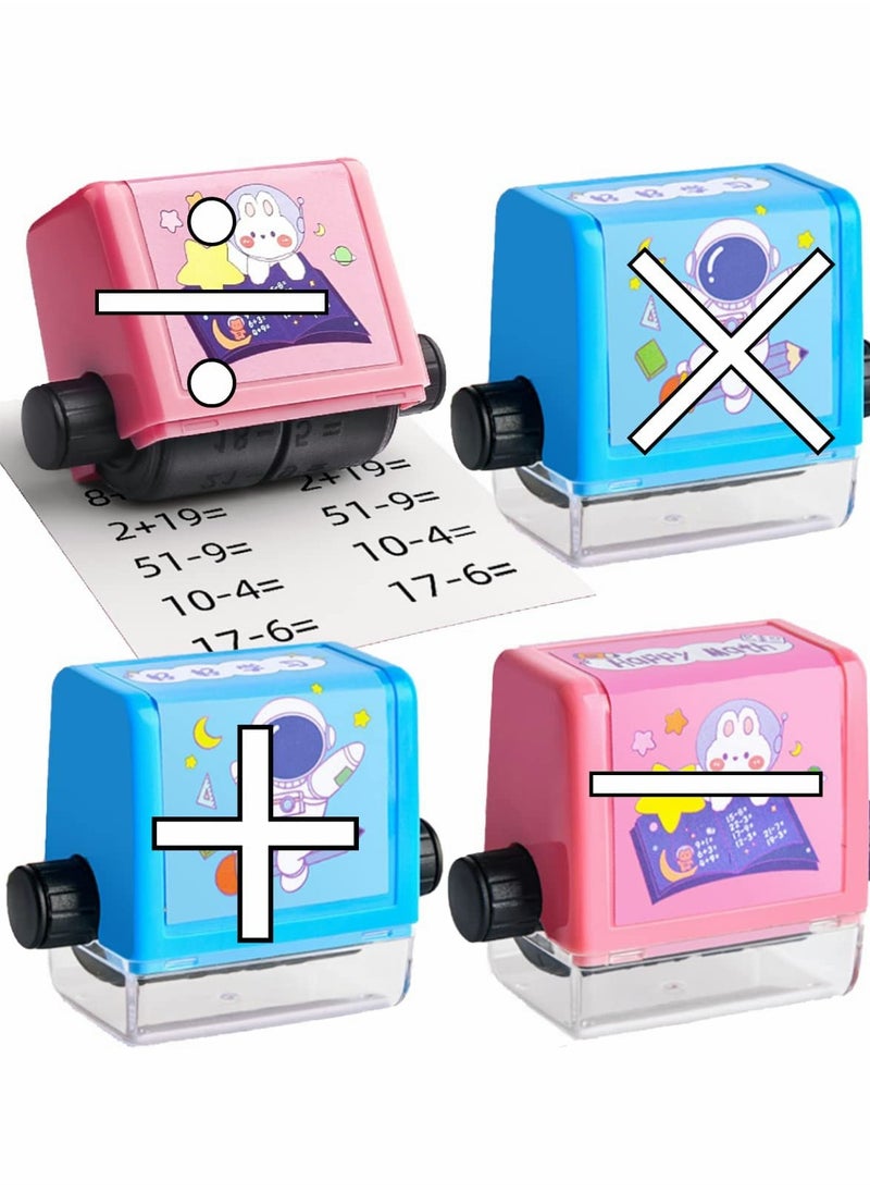Excefore Roller Digital Teaching Stamp for Addition Subtraction Multiplication Division Combination Exercise within 100 for Preschool Kindergarten Homeschool Supplies  All Arithmetic  - Image 1