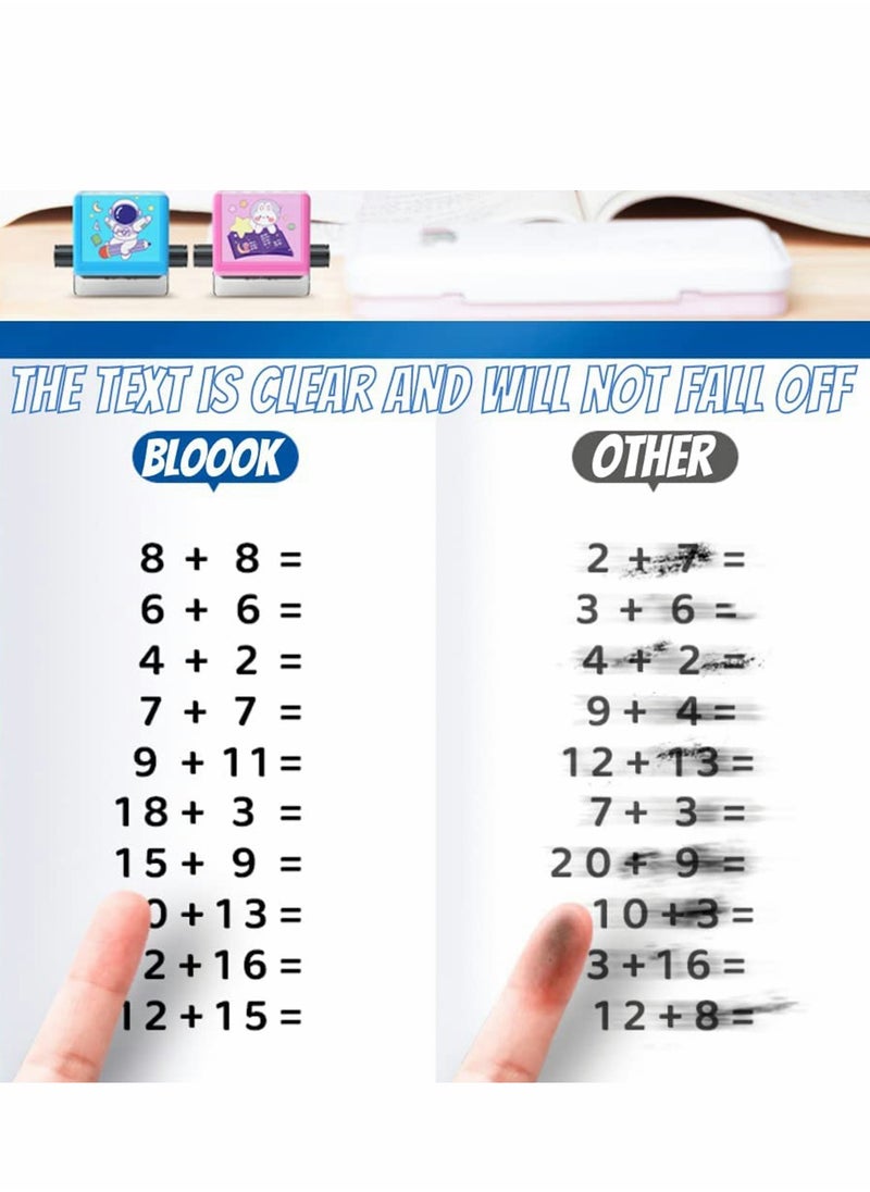 Excefore Roller Digital Teaching Stamp for Addition Subtraction Multiplication Division Combination Exercise within 100 for Preschool Kindergarten Homeschool Supplies  All Arithmetic  - Image 3