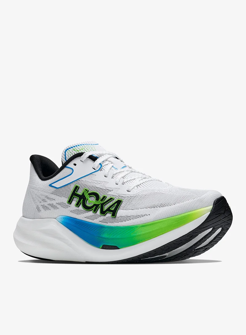 Hoka FROST / ELECTRIC LIME Rocket X 3 for Women | Best Price UAE