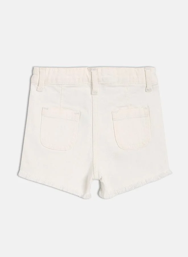 MINIKLUB Girls Denim Shorts with Frayed Hem