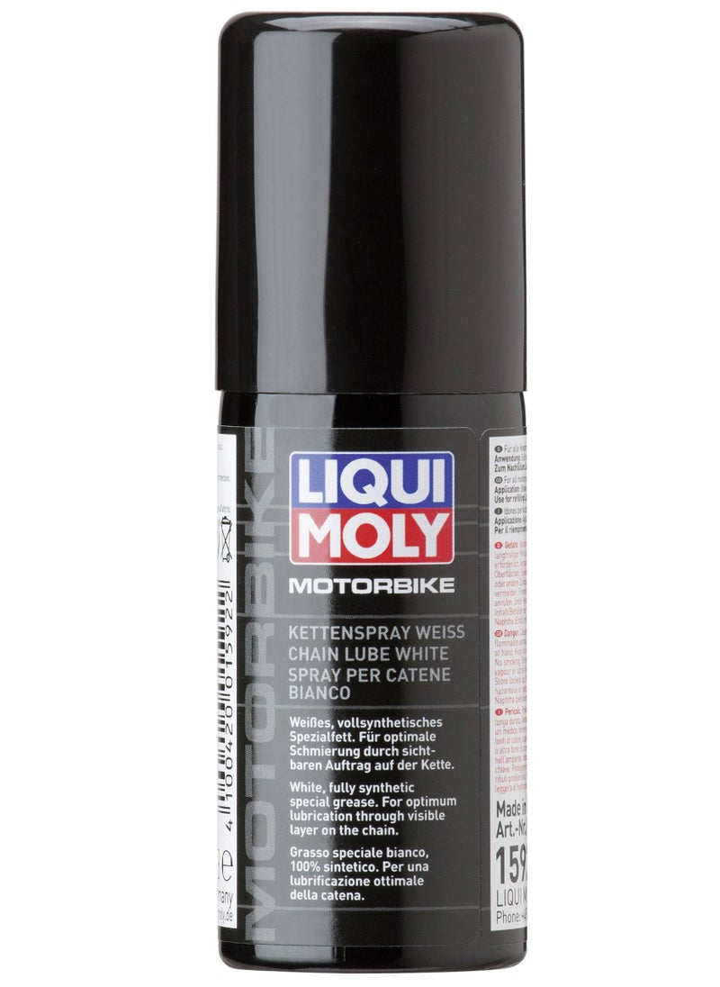 LIQUI MOLY Liqui Moly Motorbike Chain Spray White - 50ml  - Image 1