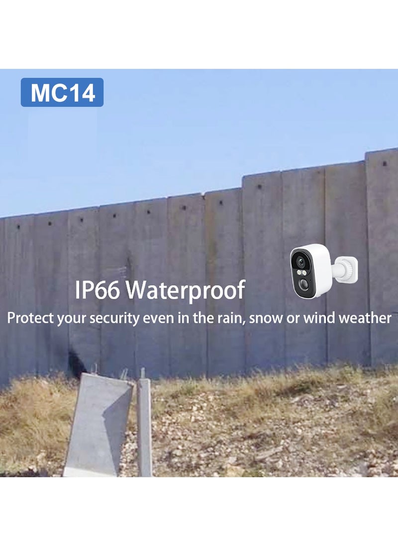 Generic - 2K Security Camera with Color Night Vision, AI Motion Detection, 180-Day Battery Life, IP65 Waterproof, 2-Way Audio & Cloud/SD Storage - Image 1