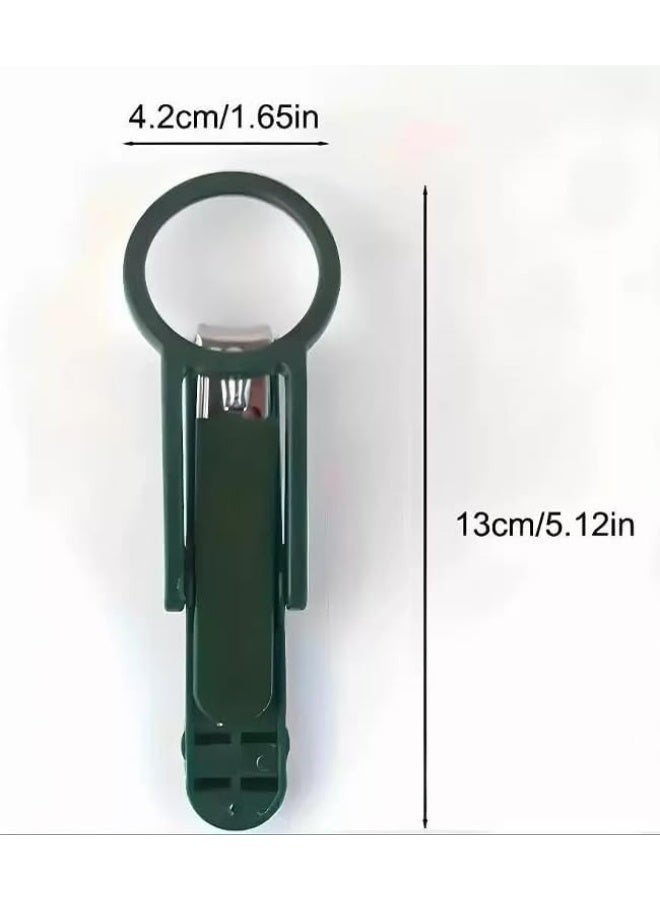 مقص أظافر مع عدسة مكبرة، تأثير تكبير 2X، يمكن لقاطع الأظافر تدوير العدسة المكبرة في زوايا متعددة، سهل الاستخدام، مناسب لكبار السن الذين يعانون من ضعف البصر - أفضل مقص أظافر لكبار السن، أداة تجميل دقيقة، أدوات مفيدة ومساعد قطرة العين لكبار السن وضعاف البصر - غير قابل للانزلاق وآمن وسهل الاستخدام، يمنح الآباء راحة - Image 3