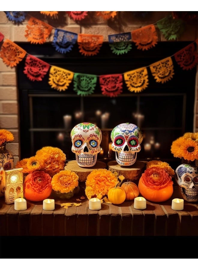 MOMENT 12 Pack Flameless Votive Candles, Flameless Flickering Electric Fake Candle, Battery Operated Led Tea Lights In Warm White For Wedding, Table, Halloween, Christmas, Party - Image 5