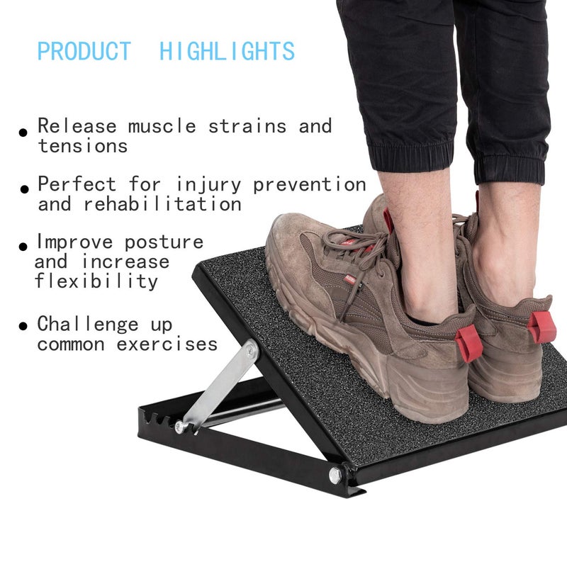 WL Professional Steel Calf Stretcher, Adjustable Ankle Incline Board and Stretch Board, Slant Board with Full Non-Slip Surface, 16" x 14", 4 Positions (500 LB Capacity) - Image 4