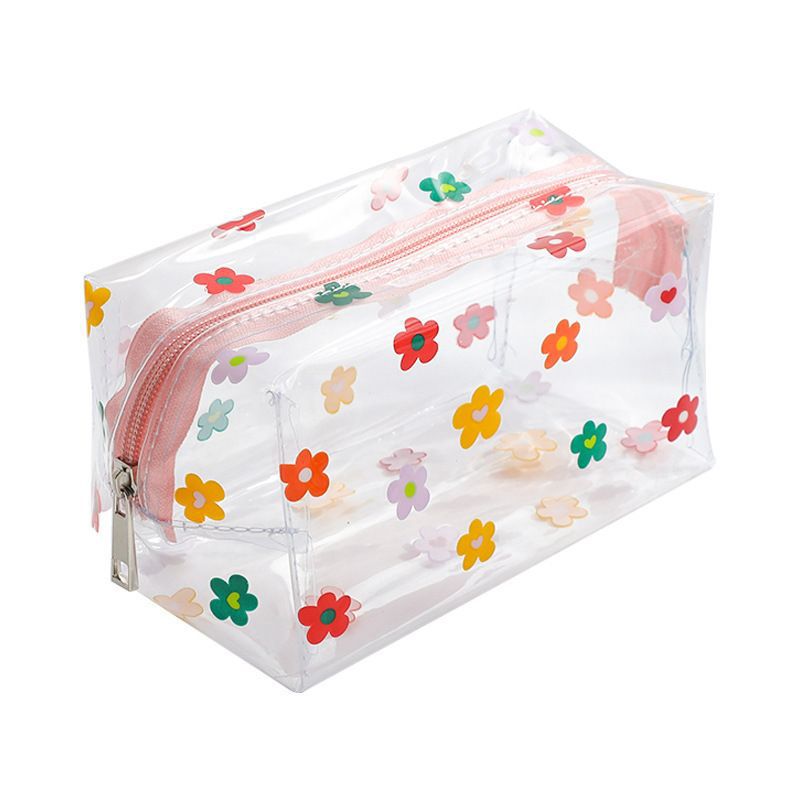 Korean Style Transparent Cosmetic Bag, Waterproof, Large Capacity, Travel Toiletry - Image 4