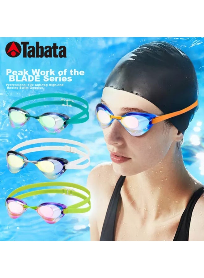 View Jing Su Swimming Goggles, Waterproof, Anti-fog, Coated, For Men And Women, Professional Swimming Compeion, Small Shell, V121voy - Image 1