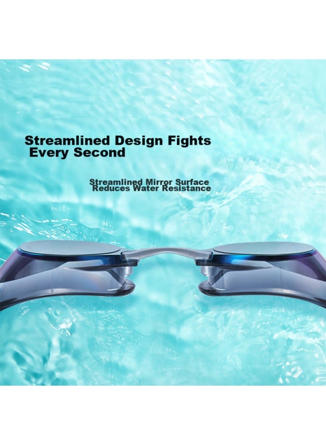 View Jing Su Swimming Goggles, Waterproof, Anti-fog, Coated, For Men And Women, Professional Swimming Compeion, Small Shell, V121voy - Image 5
