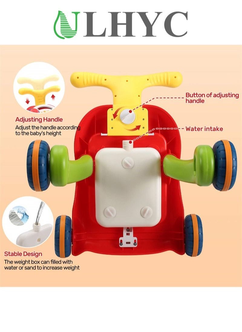 ULHYC - 2-In-1 Multifunctional Sit-To-Stand Early Educational Child Activity Center Learning Baby Walker With Removable Play Panel, Music Learning Toy - Image 1