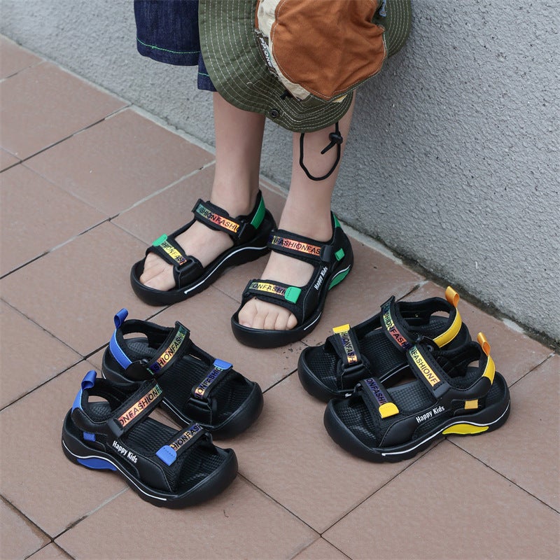 Children'S Shoes Boys Anti-Collision Sandals Summer Children'S Anti-Slip Beach Shoes Medium And Large Children'S Shoes - Image 5