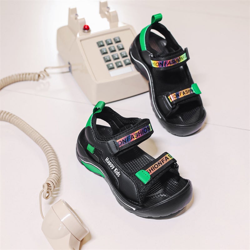 Children'S Shoes Boys Anti-Collision Sandals Summer Children'S Anti-Slip Beach Shoes Medium And Large Children'S Shoes - Image 4