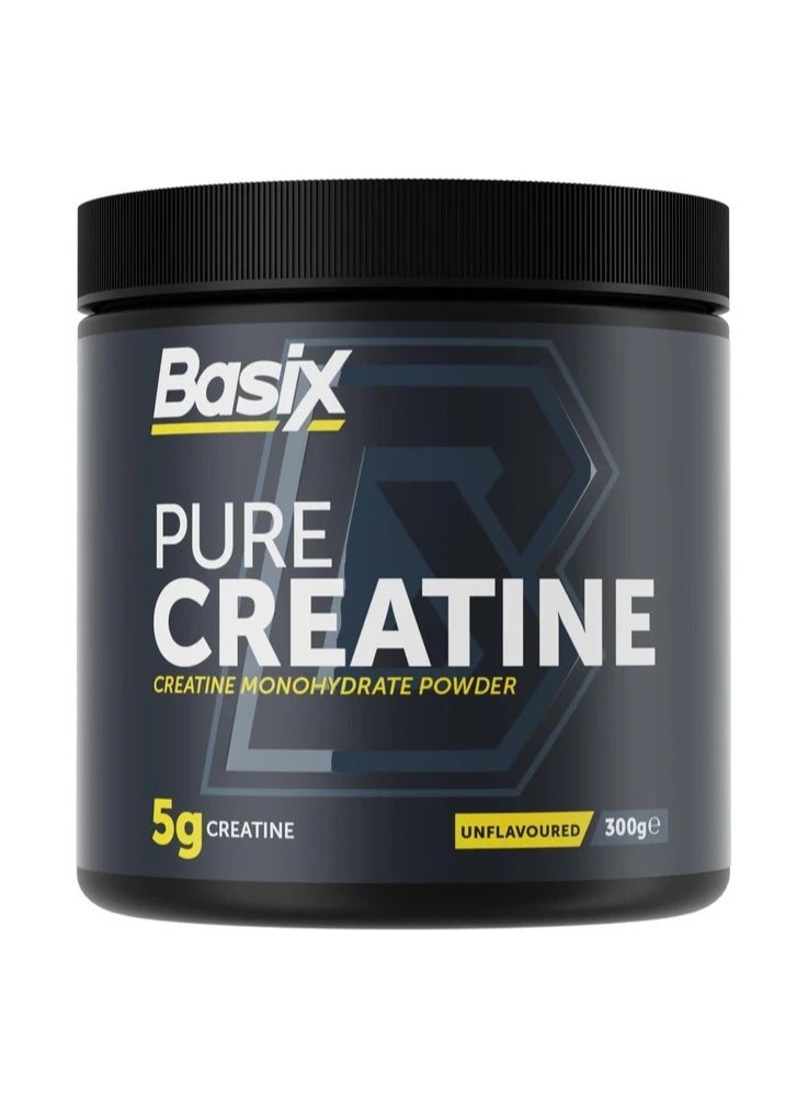 Basix - Pure Creatine Monohydrate - Unflavored - (300 g) - Image 1
