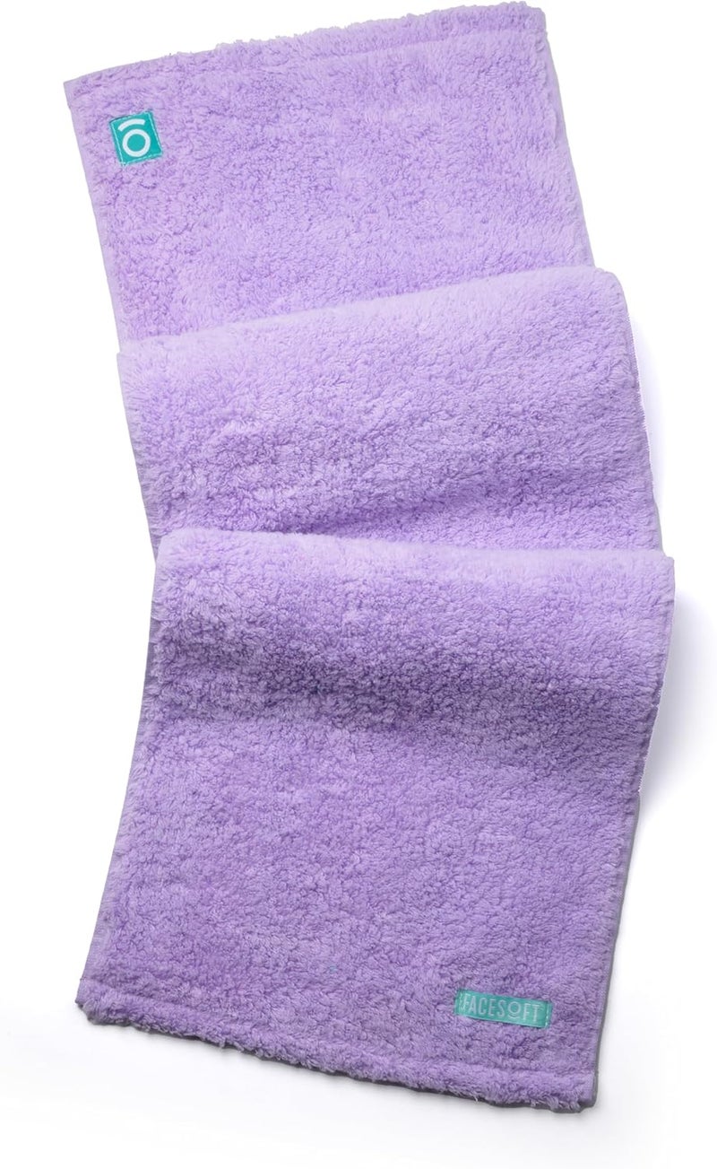 FACESOFT Eco Friendly Gym Towels for Working Out - Soft and Absorbent Cotton Exercise Towel - No Synthetic Microfibers or Plastics - Sweat Towel for Gym, Fitness, Sports, Yoga - Lavender - 1 Pc - Image 1