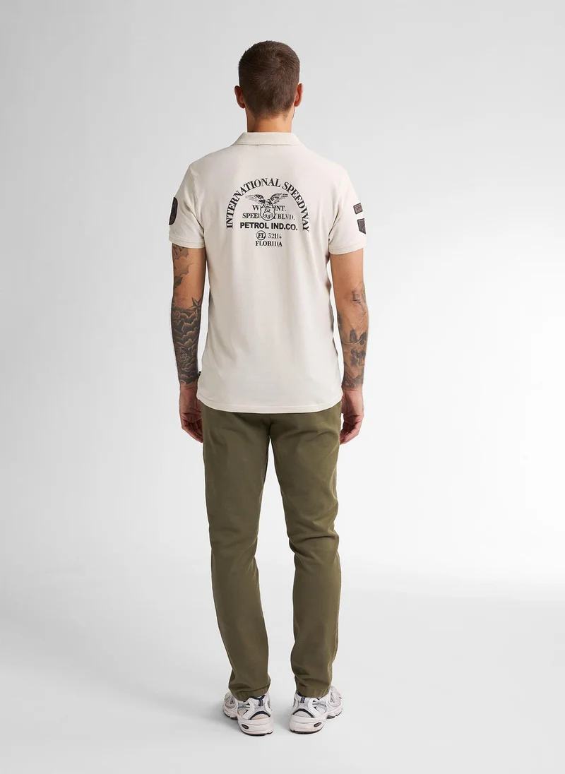 Petrol Industries 0112-Seashell Men Polo Short Sleeve for Men | Best Price UAE