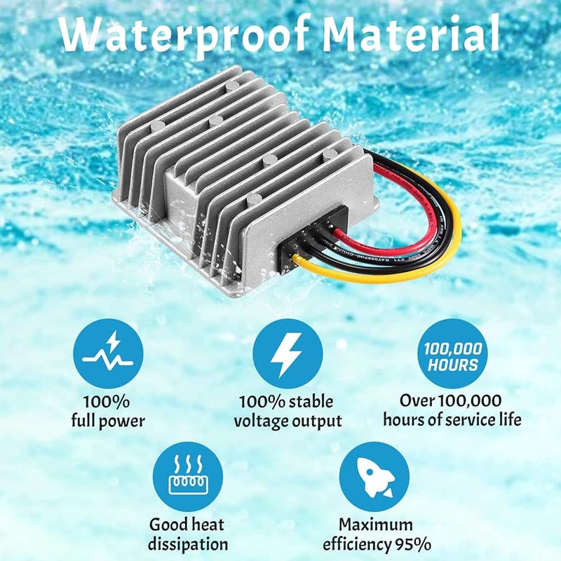 Kohree DC/DC Converter Regulator Reducer 48V Step Down to DC 12V 20A 240W Waterproof Power Supply Transformer Volt Module - Image 4