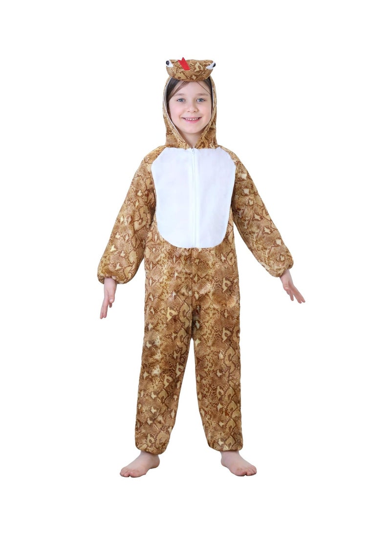Toy Box Kids Snake Costume Jumpsuit with Hood, Animal Fancy Dress, Party Outfit, Size M(4-5 Years) - Image 4