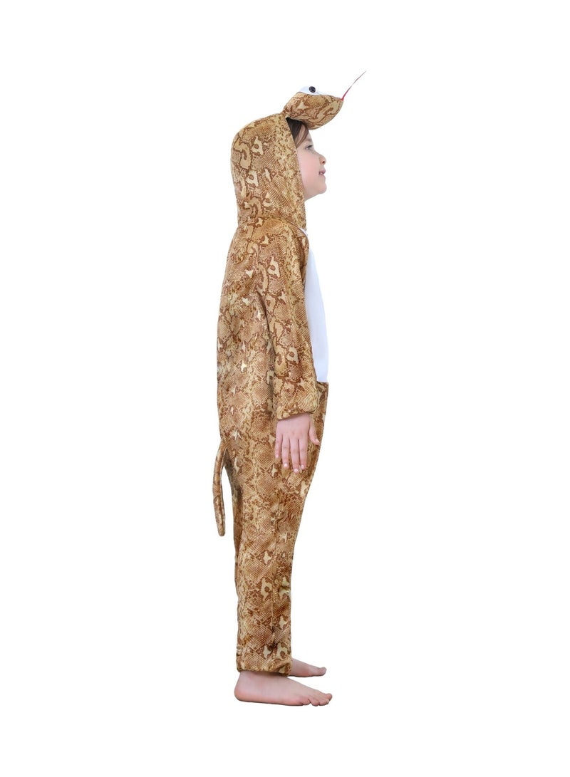 Toy Box Kids Snake Costume Jumpsuit with Hood, Animal Fancy Dress, Party Outfit, Size M(4-5 Years) - Image 2