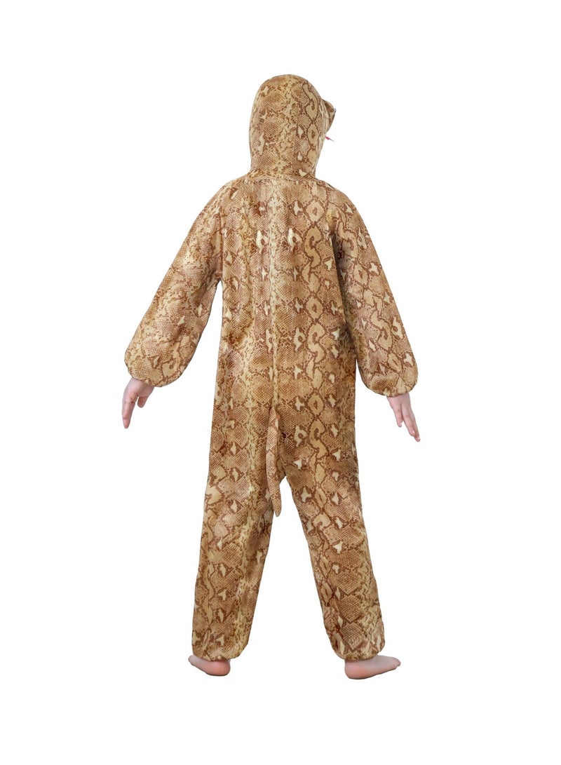 Toy Box Kids Snake Costume Jumpsuit with Hood, Animal Fancy Dress, Party Outfit, Size M(4-5 Years) - Image 3