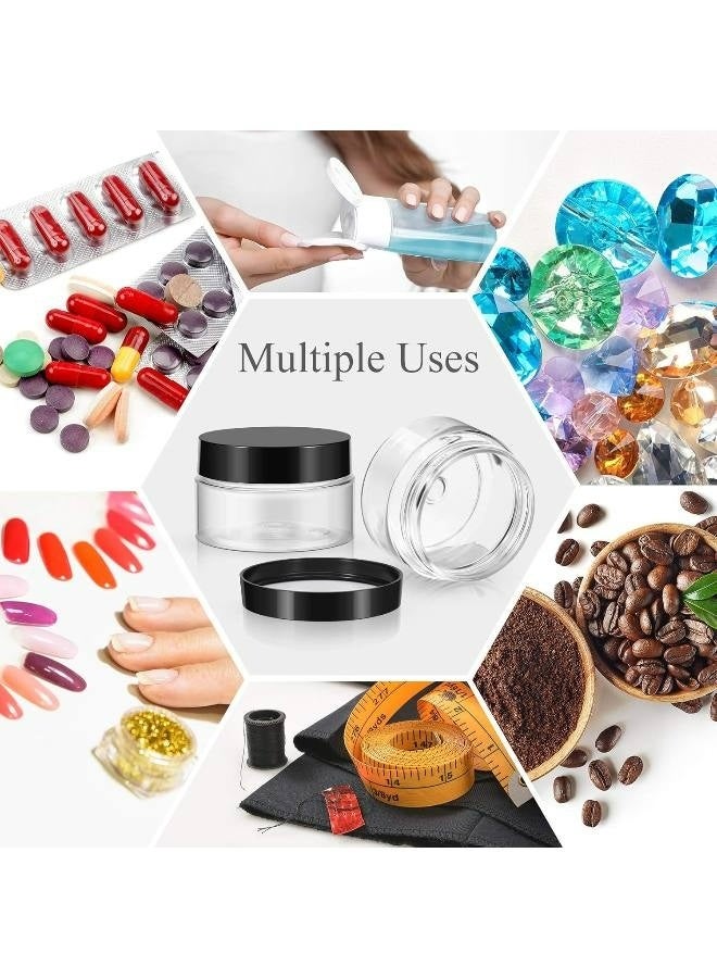 4 Oz Cosmetic Cream Jars, 5-Pcs, Small Plastic Storage Containers with Lids for Creams/Lotions - Image 5
