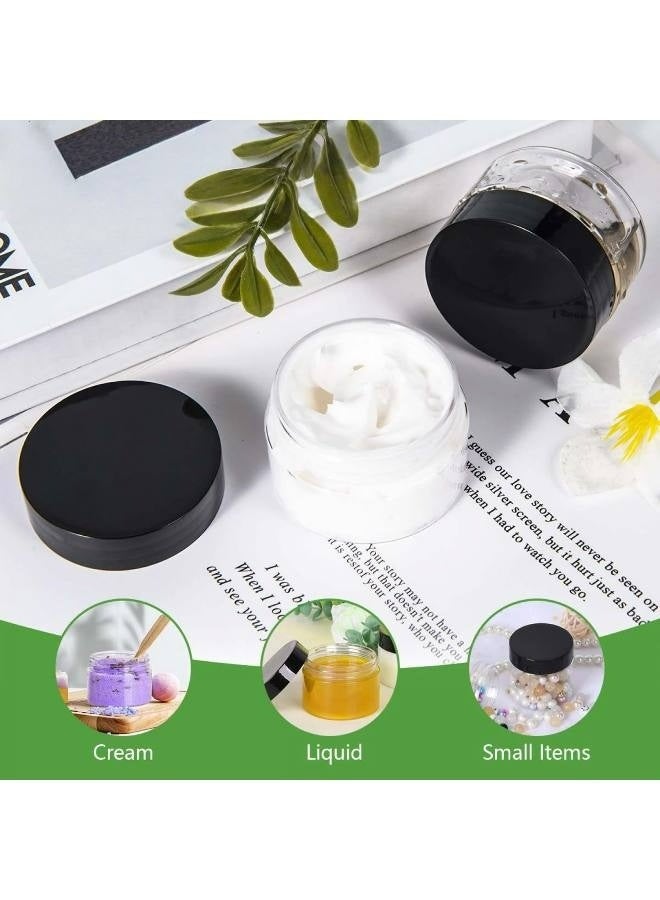 4 Oz Cosmetic Cream Jars, 5-Pcs, Small Plastic Storage Containers with Lids for Creams/Lotions - Image 4