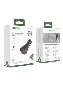 ACEFAST Acefast B7 45W USB-A+USB-A Dual-Port Metal Car Charger with Digital Display  - Image 2
