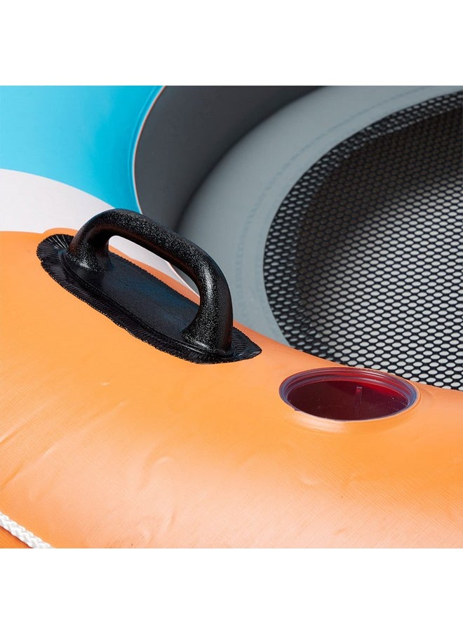 Bestway - Hydro Force Rapid Rider Inflatable River Tube Water Float For 1 Person With Built In Backrest Handles And Cupholders Orange - Image 1