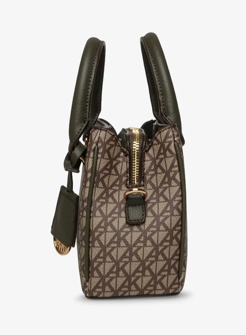 ANNE KLEIN  Anne Klein Monogram Patterned Satchel Bag for Women | Best Price UAE