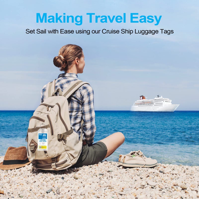 Maloun 6 Pack Clear Cruise Luggage Tags for Royal Caribbean and Celebrity, Carnival, MSC, Costa, NCL & Princess Cruise Ships, Must-Have Cruise Travel Essentials for 2025-2026 - Image 5