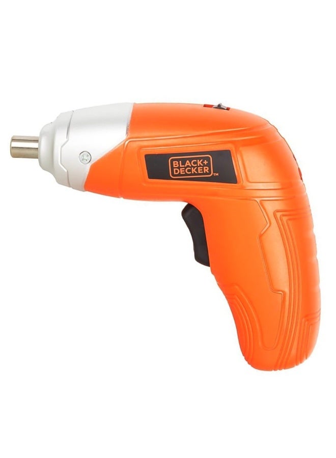 BLACK+DECKER 3.6V Li-Ion Cordless Power Screwdriver Kit With 10 Pieces Bitset Orange Black - Image 2