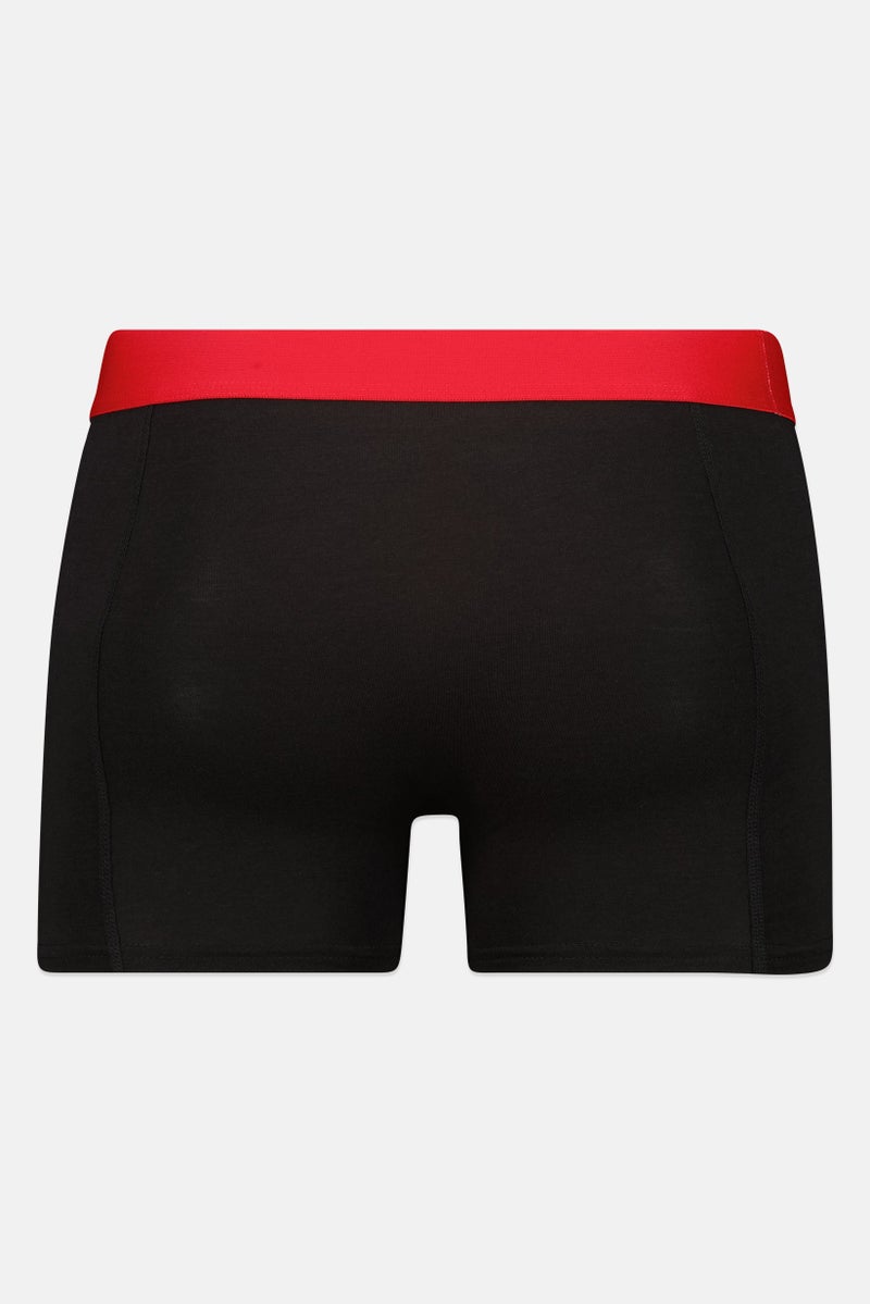 JACK & JONES Men 3 Pieces Brand Logo Trunks, Black - Image 2