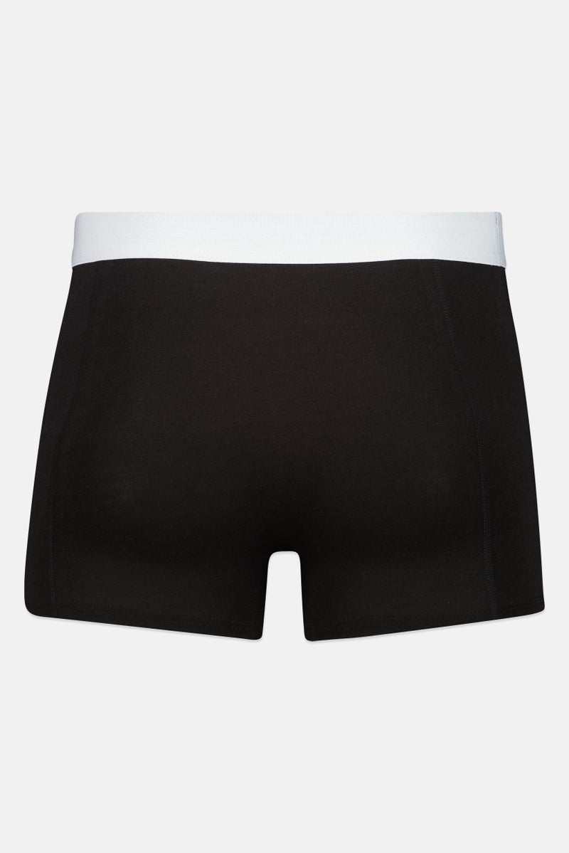 JACK & JONES Men 3 Pieces Brand Logo Trunks, Black - Image 4