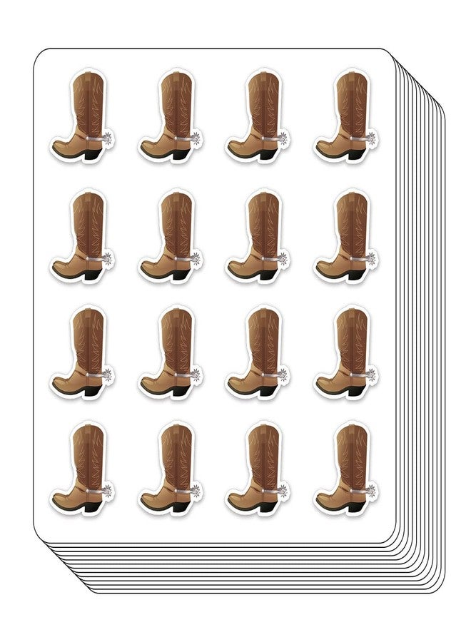 GUVSPTI Cowboy Boots Planner Stickers, 0.5in Monthly Scrapbooking Arts Crafting 208-Pack - Image 1