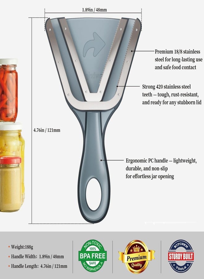 Cowbright Jar Opener for Weak Hands & Seniors with Arthritis - Easy Twist-Off Lid & Bottle Opener - Ergonomic Non-Slip Handle, Unique Kitchen Gadget & Ideal Christmas Gift for Elderly, Women & Men (Gray) - Image 5