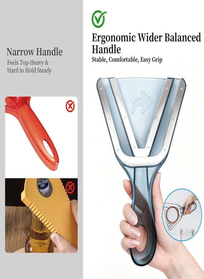 Cowbright Jar Opener for Weak Hands & Seniors with Arthritis - Easy Twist-Off Lid & Bottle Opener - Ergonomic Non-Slip Handle, Unique Kitchen Gadget & Ideal Christmas Gift for Elderly, Women & Men (Gray) - Image 3
