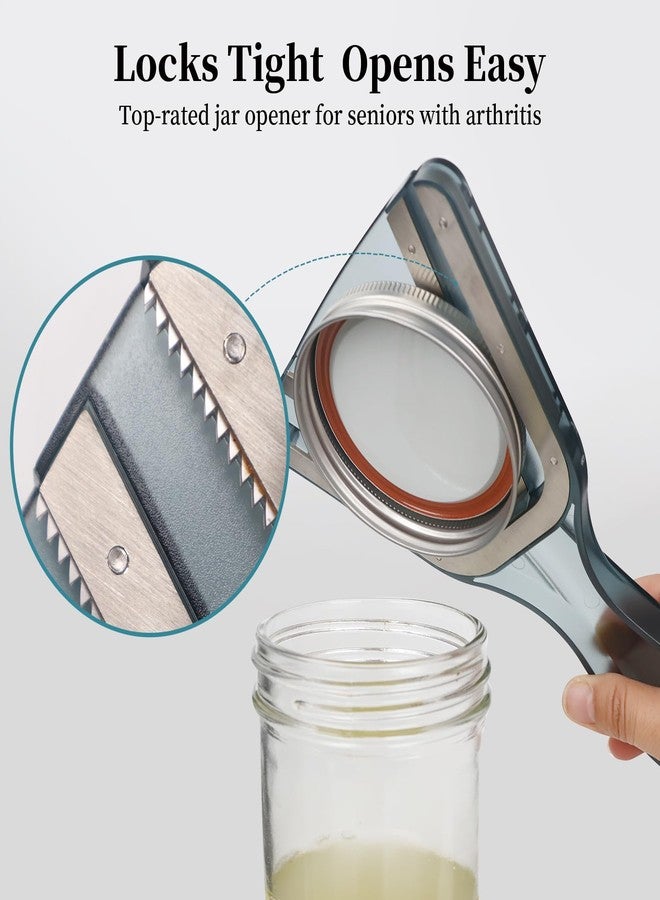 Cowbright Jar Opener for Weak Hands & Seniors with Arthritis - Easy Twist-Off Lid & Bottle Opener - Ergonomic Non-Slip Handle, Unique Kitchen Gadget & Ideal Christmas Gift for Elderly, Women & Men (Gray) - Image 4