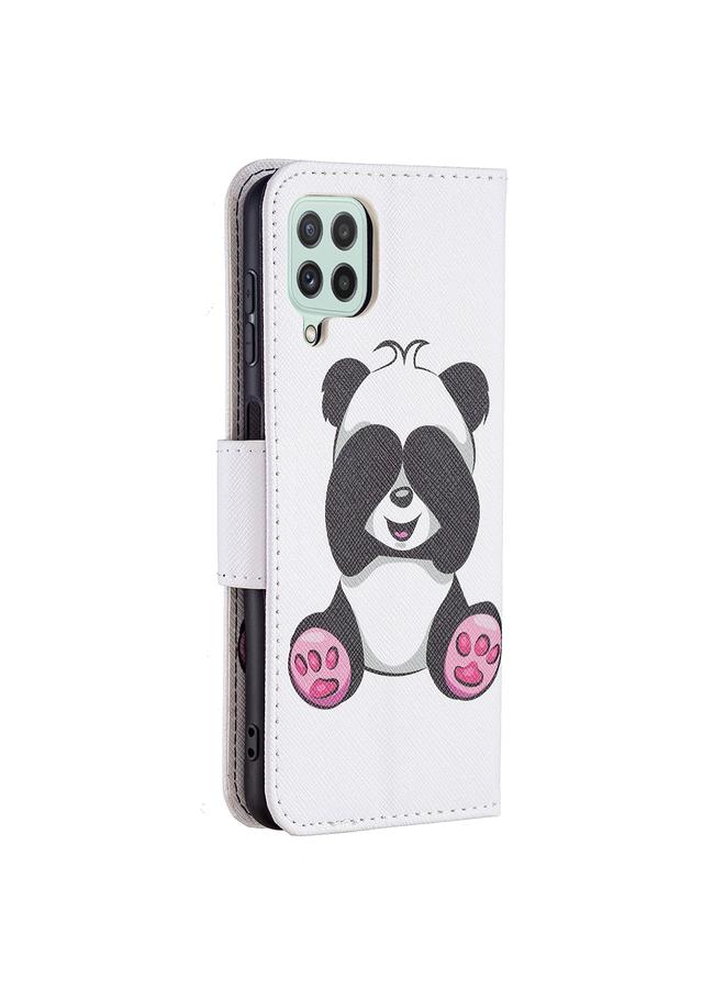 erorex Case For Samsung Galaxy A22 4G Colored Drawing Pattern Horizontal Flip Leather Phone Case with Holder & Card Slots & Wallet - Image 3